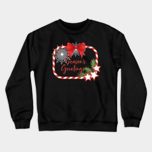 Candy Cane Holiday Frame Crewneck Sweatshirt